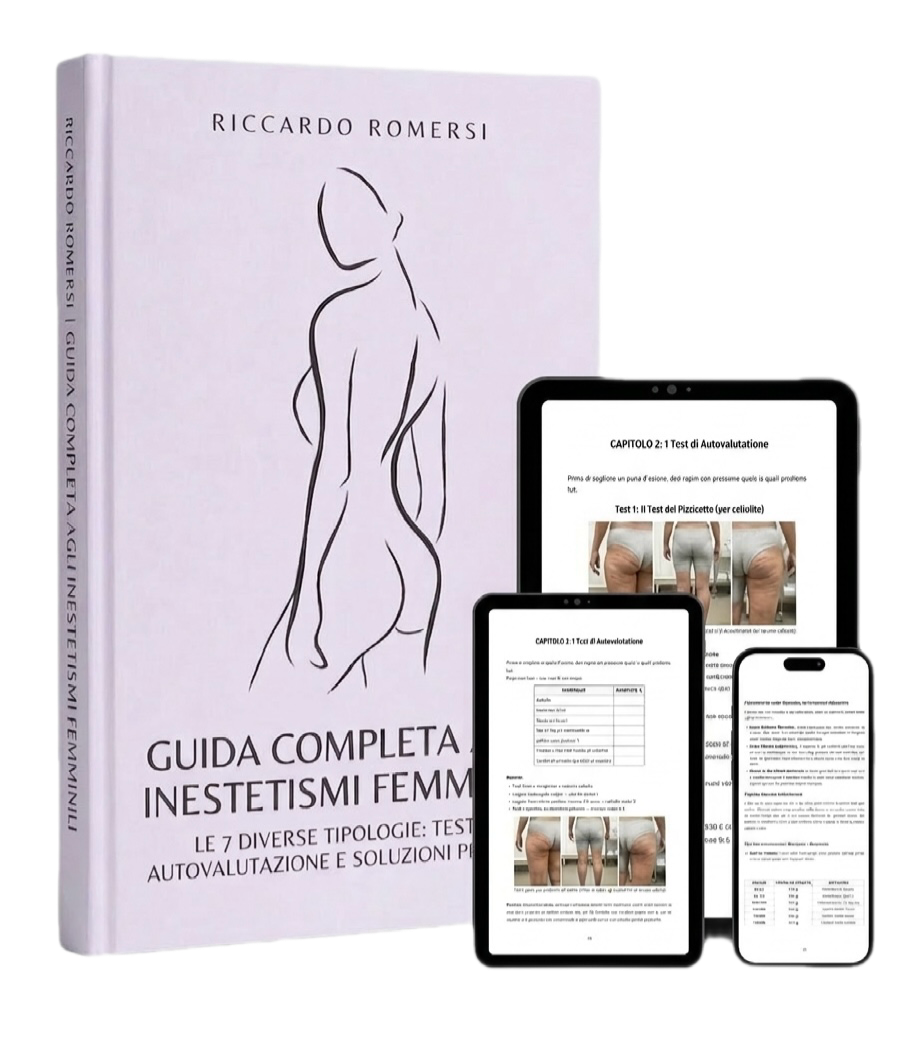 GUIDA COMPLETA AGLI INESTETISMI FEMMINILI - Le 7 Diverse Tipologie: Test di Autovalutazione e Soluzioni Pratiche